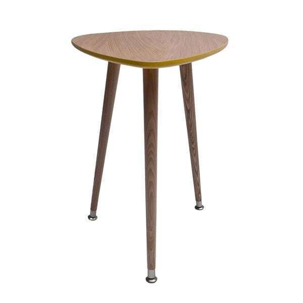 Приставной столик Капля коричневого цвета