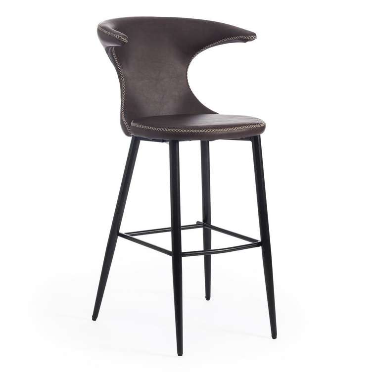 Набор из двух барных стульев Flair темно-коричневого цвета