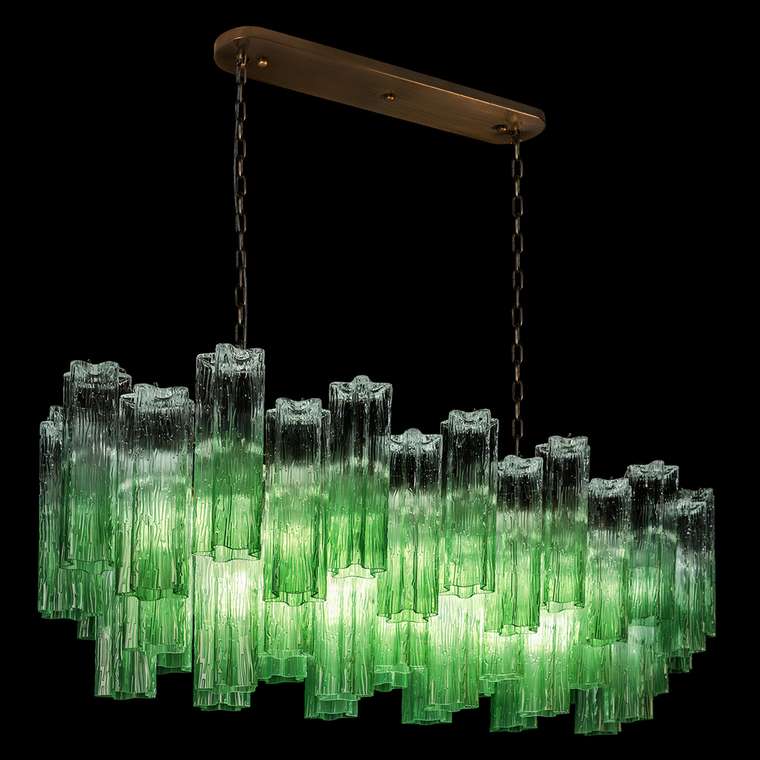 Подвесная люстра Murano 10580/1000R Clear green (стекло, цвет зеленый)