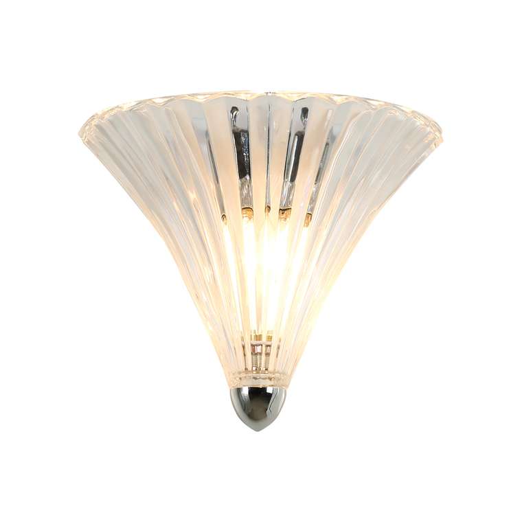 Бра Iris прозрачный металл, стекло 1*E14*40W, excluded