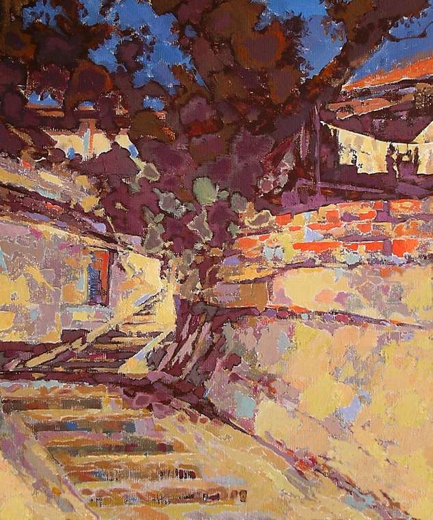 Картина "Ялтинская улочка"