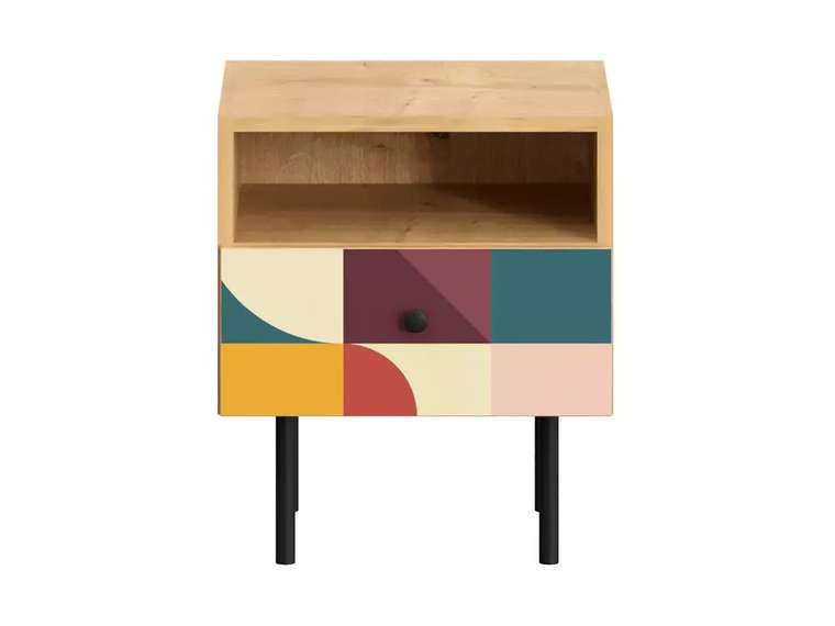 Тумба прикроватная Frida с принтом love на металлических ножках