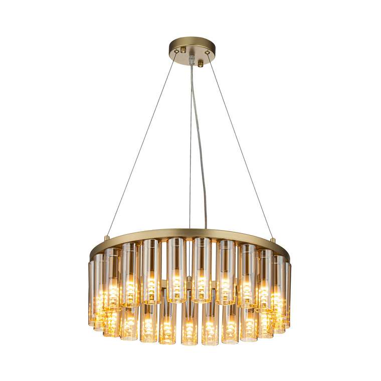 подвесная люстра Slang золотой металл, стекло 25*G9LED*2W, 1750LM, 3000K, included