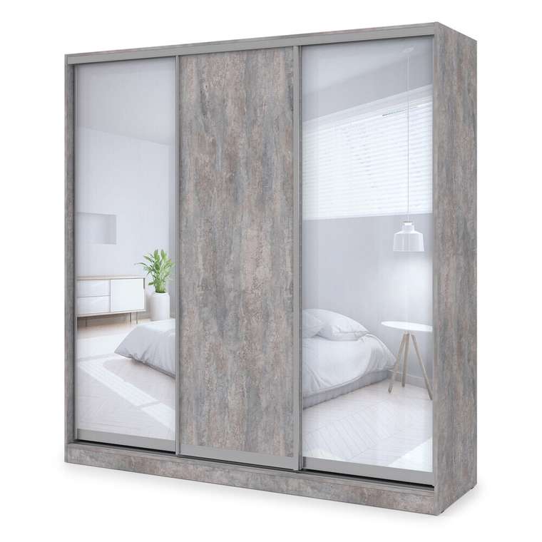 Шкаф-купе Comfort 21.4 серого цвета