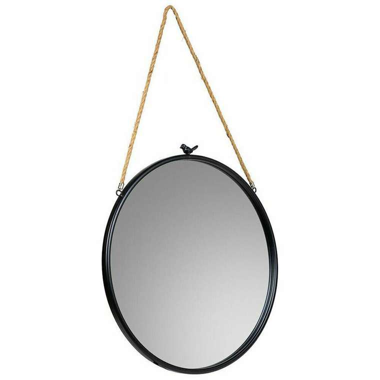 Настенное зеркало Чёрный 1 x 60 x 60 cm круги