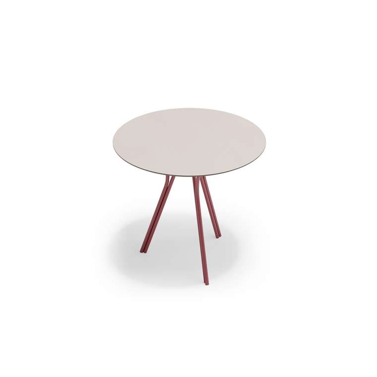 Садовый обеденный стол Киото бордового цвета