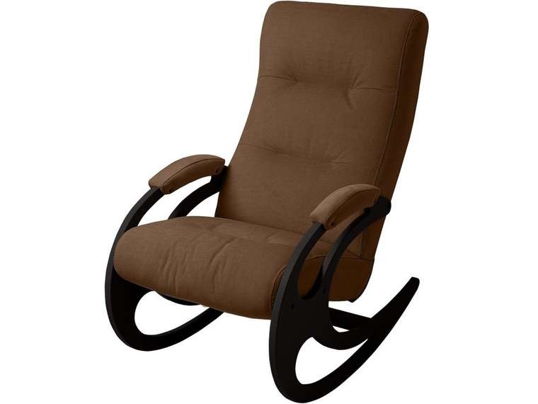 Кресло-качалка Риверо темно-коричневого цвета