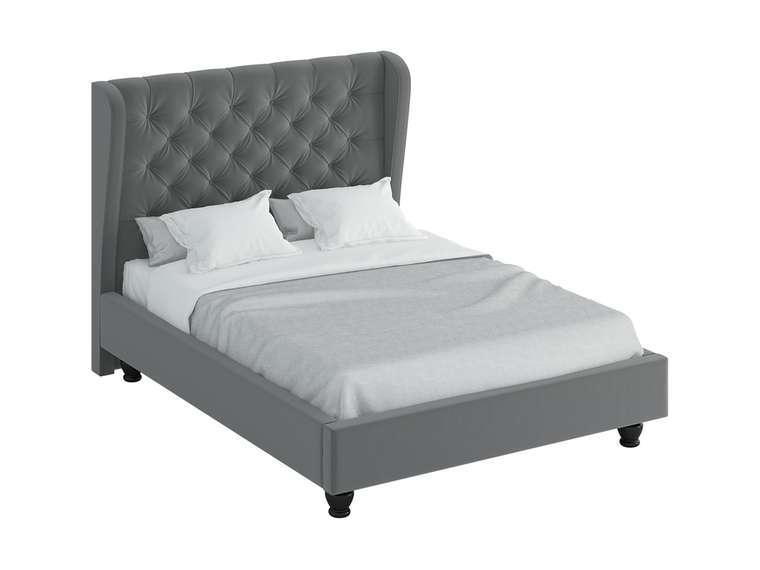 Кровать "Jazz" с высокой спинкой и декоративными пуговицами 160х200 см