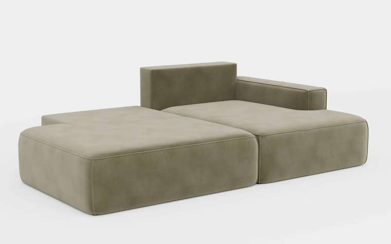 Угловой диван-кровать Вест зеленого цвета