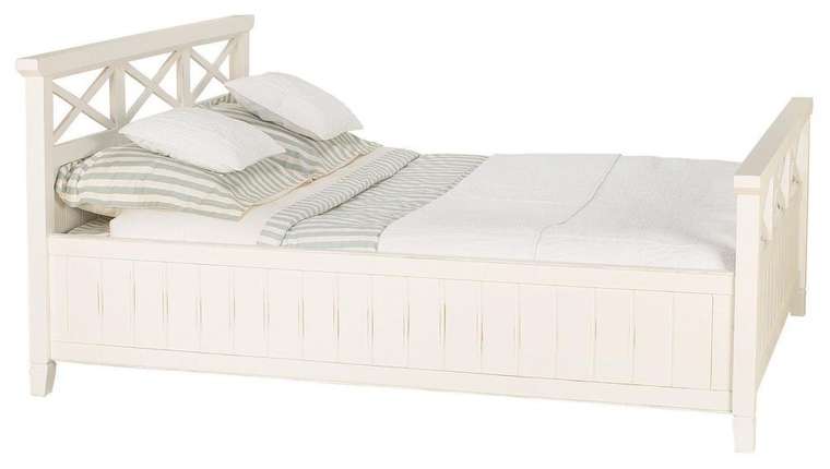 Кровать Бретань белого цвета 180х200 
