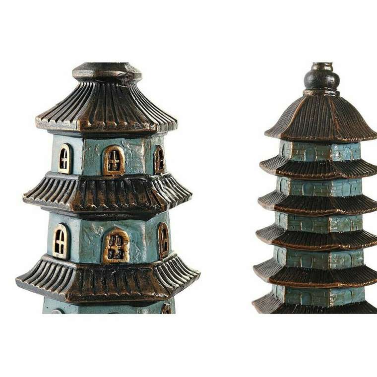 Декоративная фигура 15 x 17 x 50 cm бирюзовый Восточный (2 штук)