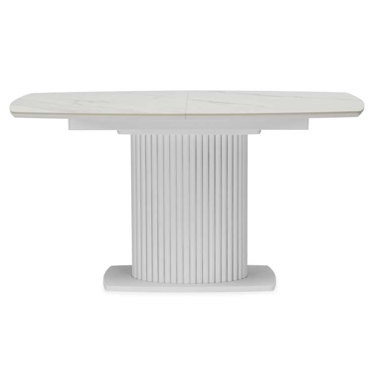 Раздвижной обеденный стол Фестер 80х140 белого цвета