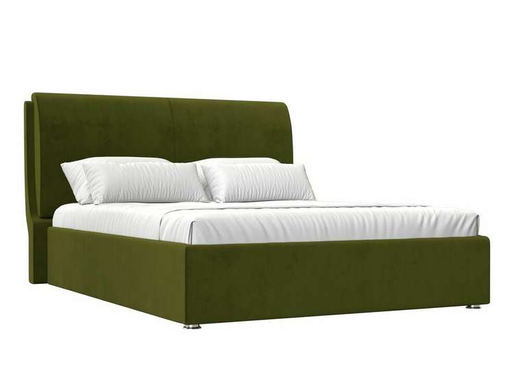 Кровать Принцесса 200х200 зеленого цвета с подъемным механизмом