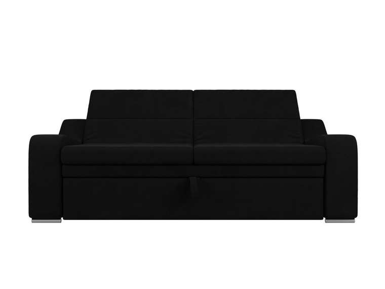 Прямой диван-кровать Медиус черного цвета