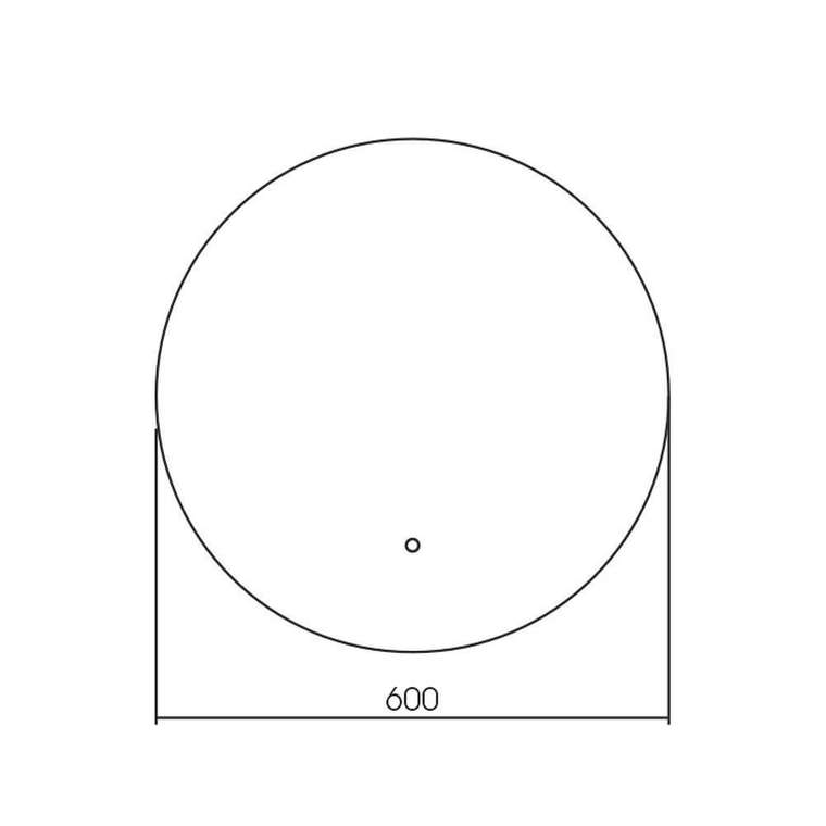 Зеркало Silver Mirrors Savanna-Lite D600 (открытая подсветка, сенсорный выключатель)