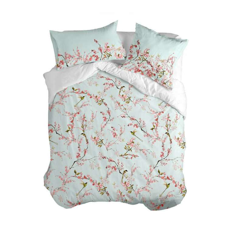 Пододеяльник Chinoiserie 200x200 голубого цвета