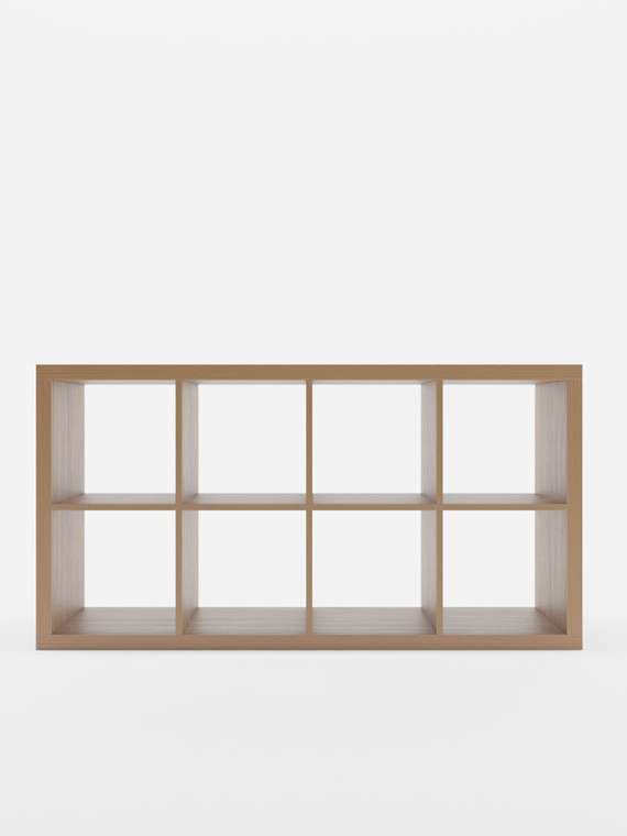 Стеллаж Piano 4x2 бежевого цвета