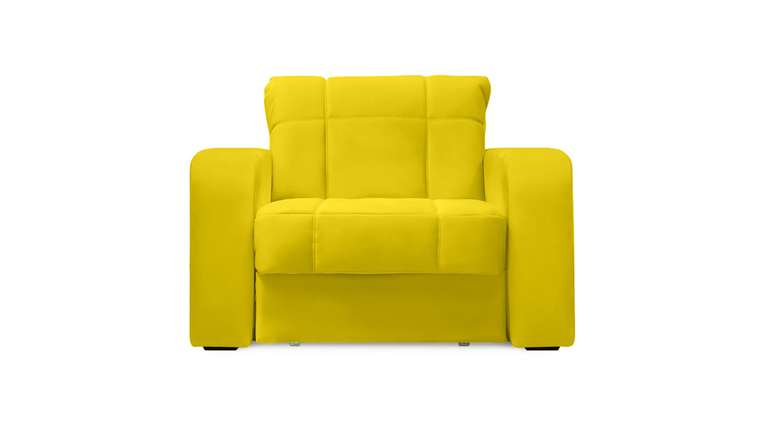 Кресло-кровать Дендра желтого цвета