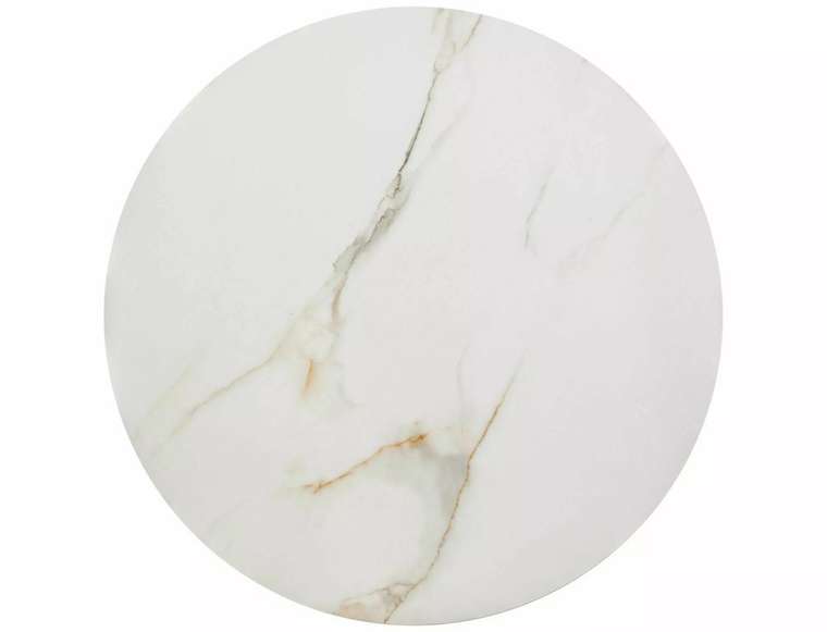 Набор из двух журнальных столов Portafino A 60 бело-золотого цвета