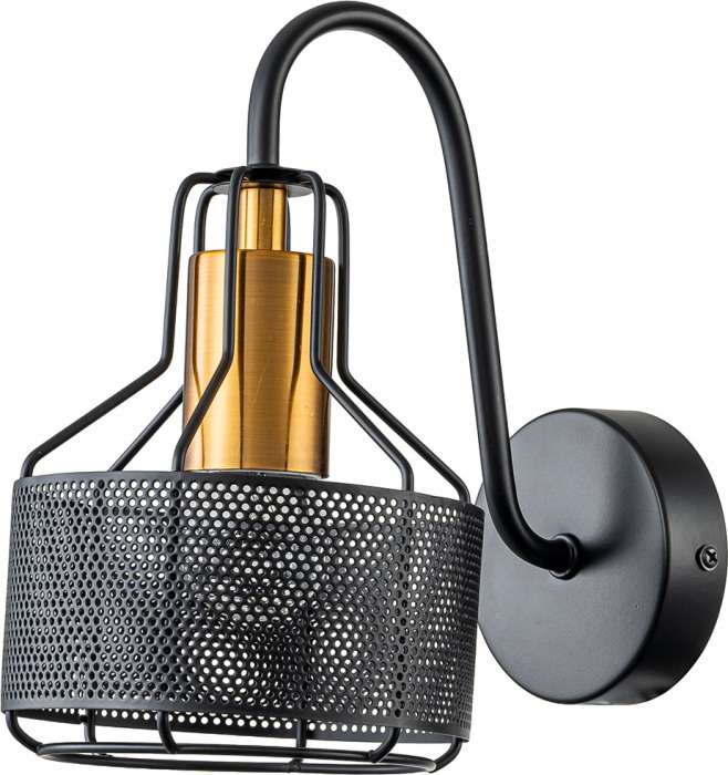 Бра Escada Quart 697/1A 1x60Вт E27, металл, черный/золото