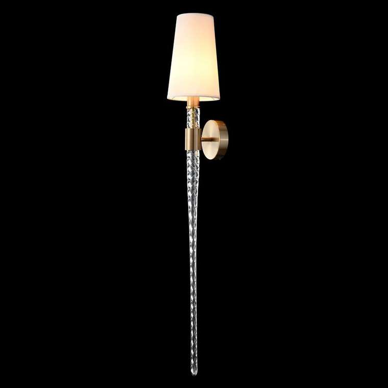 Бра LUMINOUS AP1 BRASS (ткань, цвет белый)