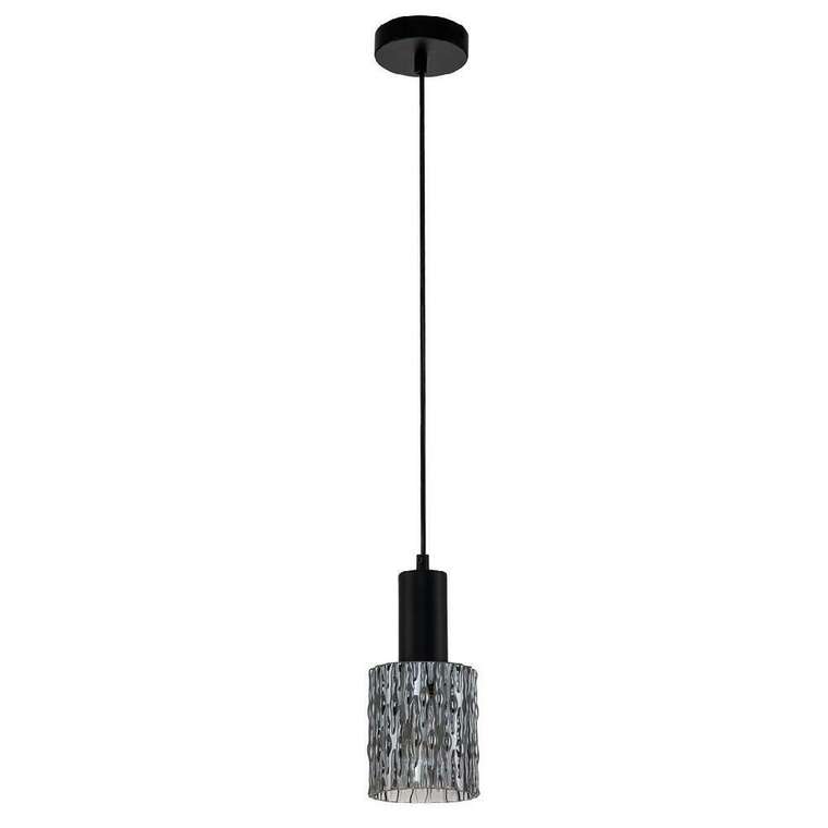 Подвесной светильник RAIN 10189/1S Black (стекло, цвет дымчатый)