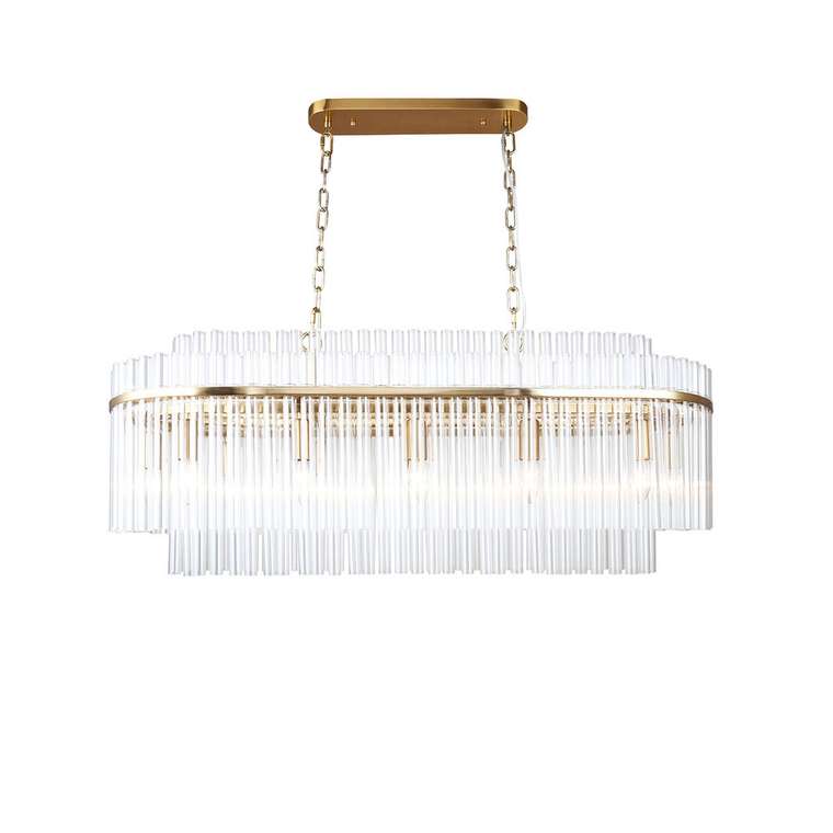 подвесная люстра Rubum прозрачный металл, стекло 12*E14*40W, excluded