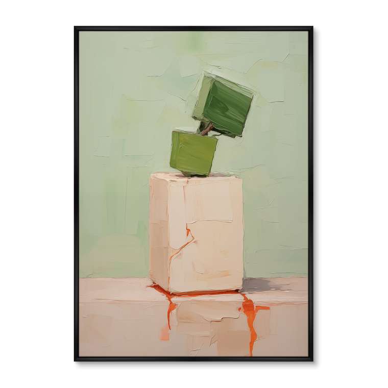 Репродукция картины Cubic flowers, No 2, 2024г.