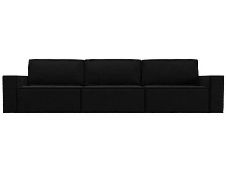 Прямой диван-кровать Куба лонг черного цвета