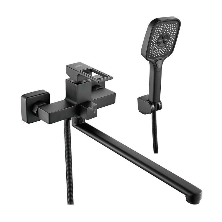 Смеситель для ванны Raffine F2296H, черный