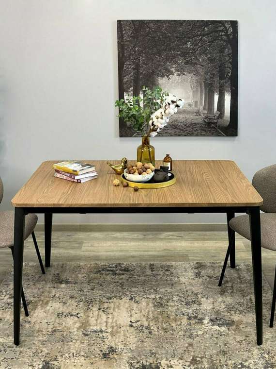 Раздвижной обеденный стол KS1200 бежевого цвета