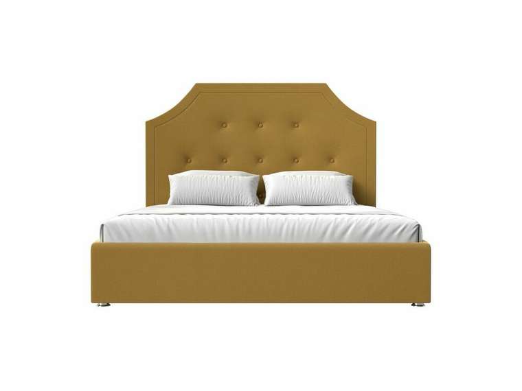 Кровать Кантри 160х200 желтого цвета с подъемным механизмом