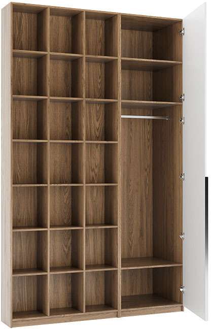 Шкаф Simple W5 серо-коричневого цвета
