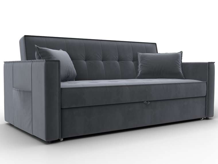 Диван-кровать Лига-104 L серого цвета