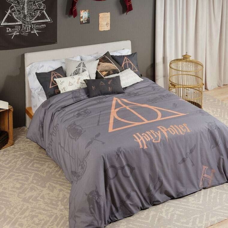 Пододеяльник Harry Potter Deathly Hallows Разноцветный 175 темы 260 x 240 cm 180 кровать
