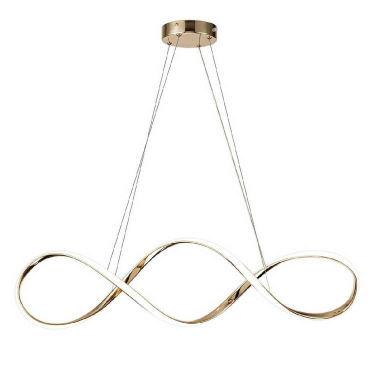 Подвесной светильник KNOT 10236/1LED Gold (силикон, цвет белый)