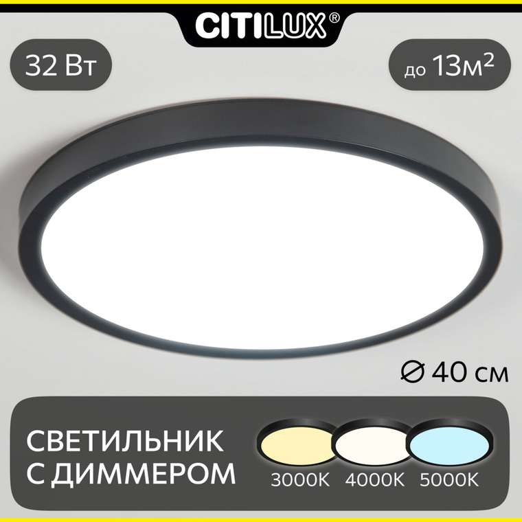 Citilux Бейсик CL738321V Светильник накладной Чёрный