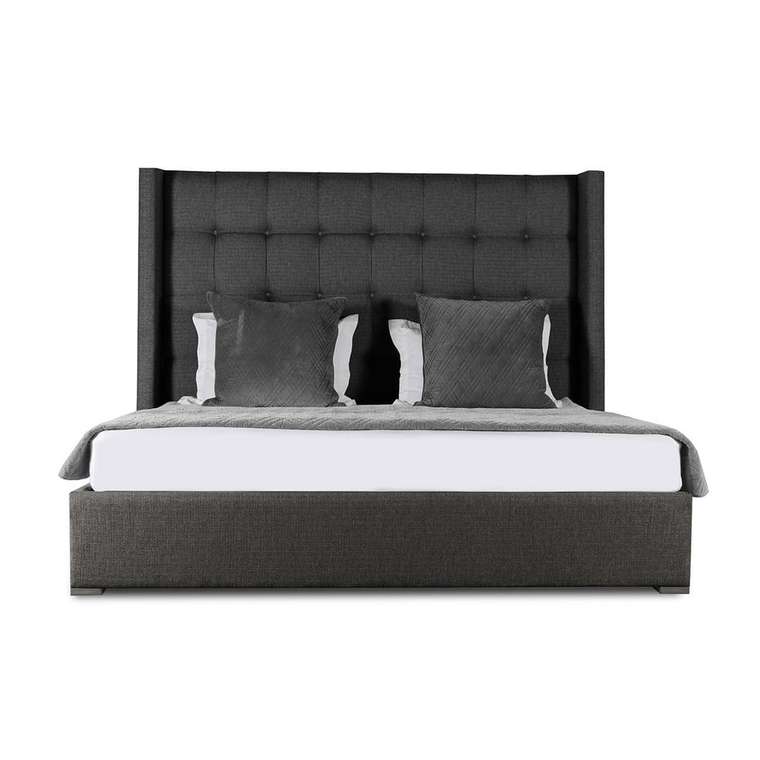Кровать Berkley Box 200х200 серого цвета