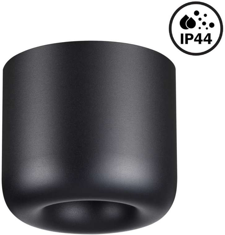 Накладной светильник влагозащищённый Novotech Lisse 359440 черный IP44 LED 10W 220V 3000K