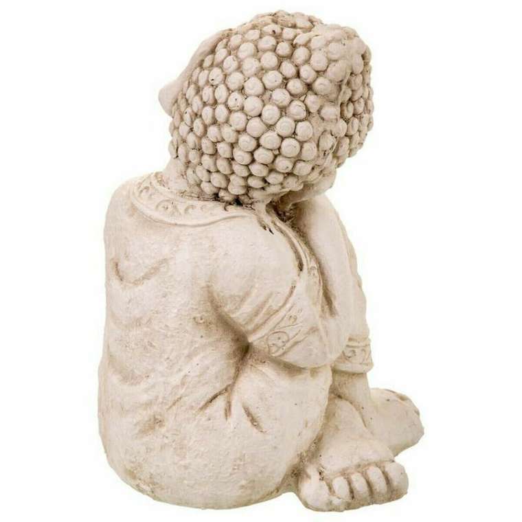 Декоративная фигура Серый полистоун Будда 25 x 34 x 25 cm