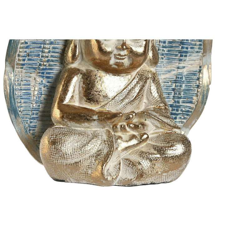 Декоративная фигура DKD Home Decor 12,4 x 5,6 x 17,7 cm Синий Будда бирюзовый Восточный Маринованный (2 штук)