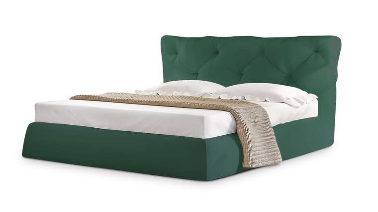 Кровать Тесей 180х200 зеленого цвета