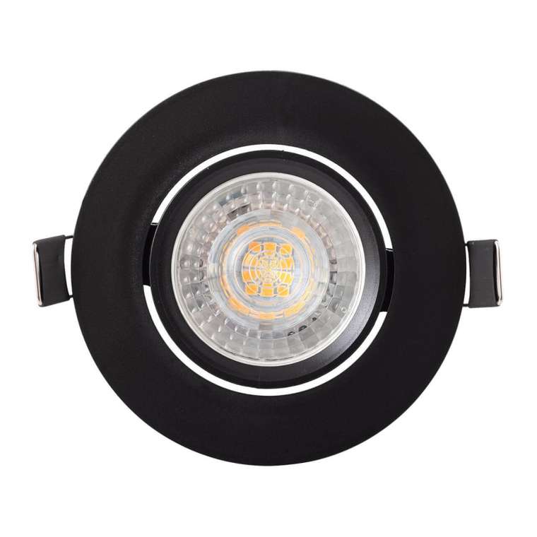 Встраиваемый светильник DK3020-BK (пластик, цвет черный)