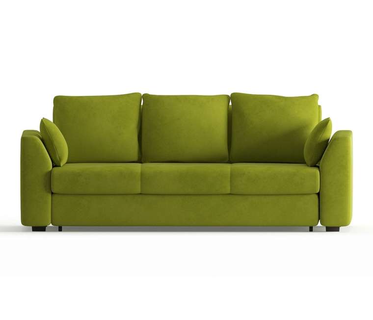 Диван-кровать Ла-Рошель в обивке из велюра светло-зеленого цвета