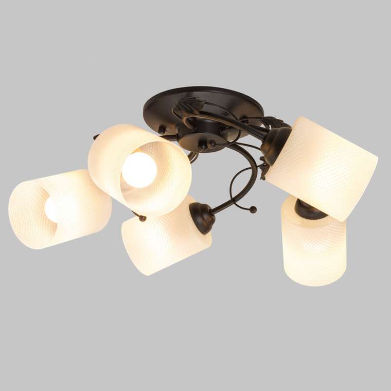 Потолочная люстра MD.0401-5-S-BK (стекло, цвет белый)