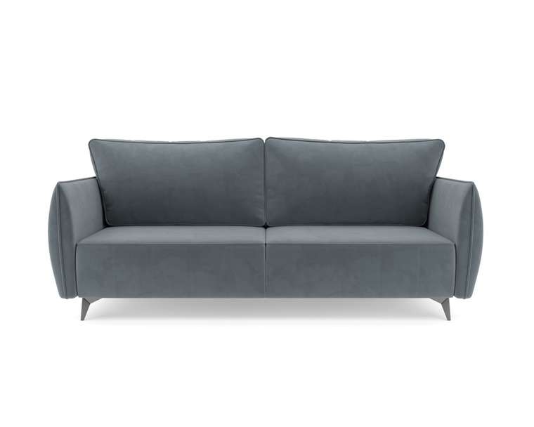 Прямой диван-кровать Осло серо-синего цвета