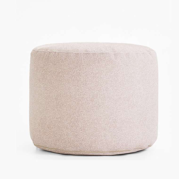Пуфик Цилиндр бежевого цвета