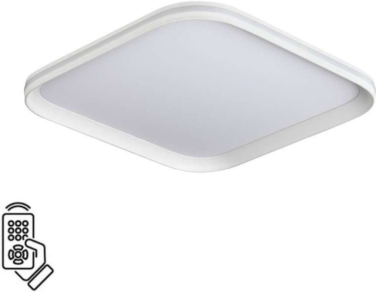 Потолочный светильник Sonex Beta 7750/72L металл/PMMA/белый LED 72Вт 3000-6000К 396х396 пульт ДУ