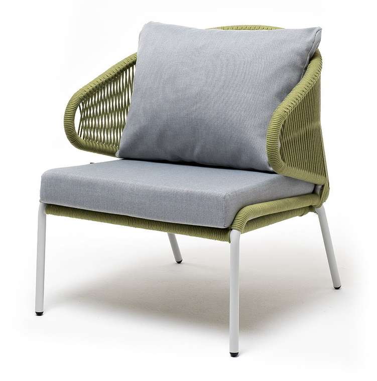 Кресло Милан зелено-серого цвета