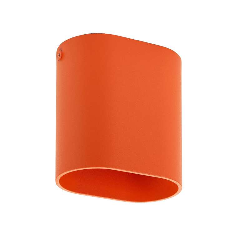 Точечный накладной светильник оранжевого цвета 